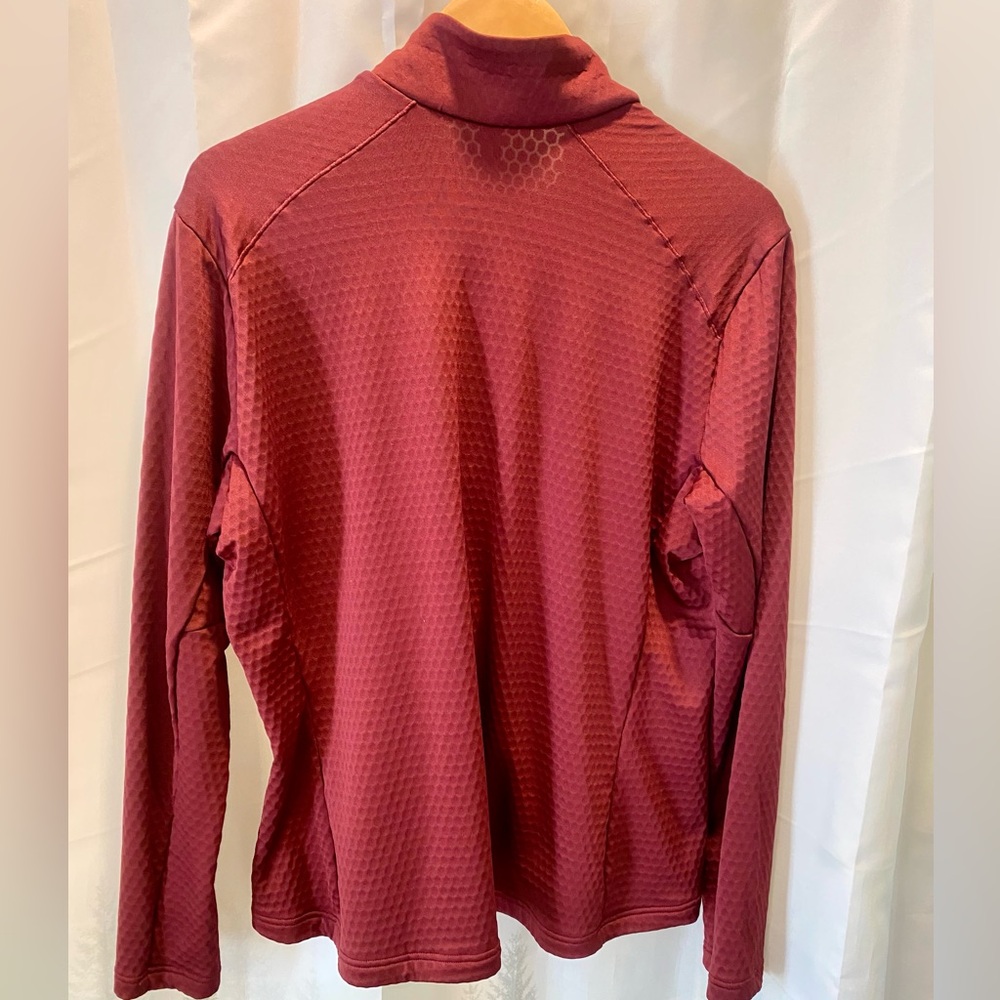 Adidas TERREX Burgundy Lightweight Zip Trail Running Athletic Jacket - Picture 2 of 3